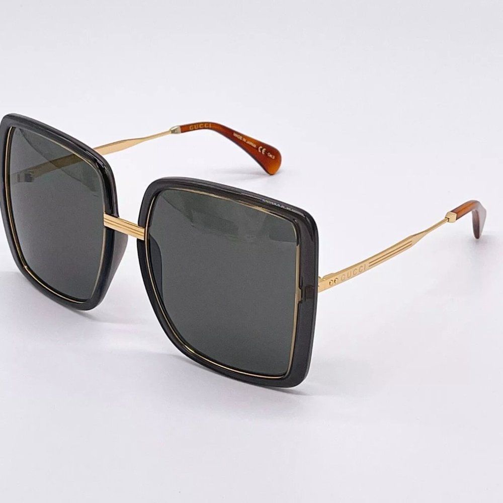 Sale! New Gucci Unisex 60mm Grey Sunglasses! - Picture 4 of 8